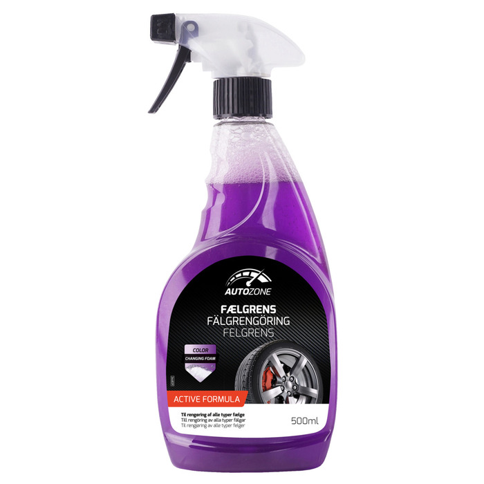 Fälgrengöring m/färgindikator 500 ml Autozone